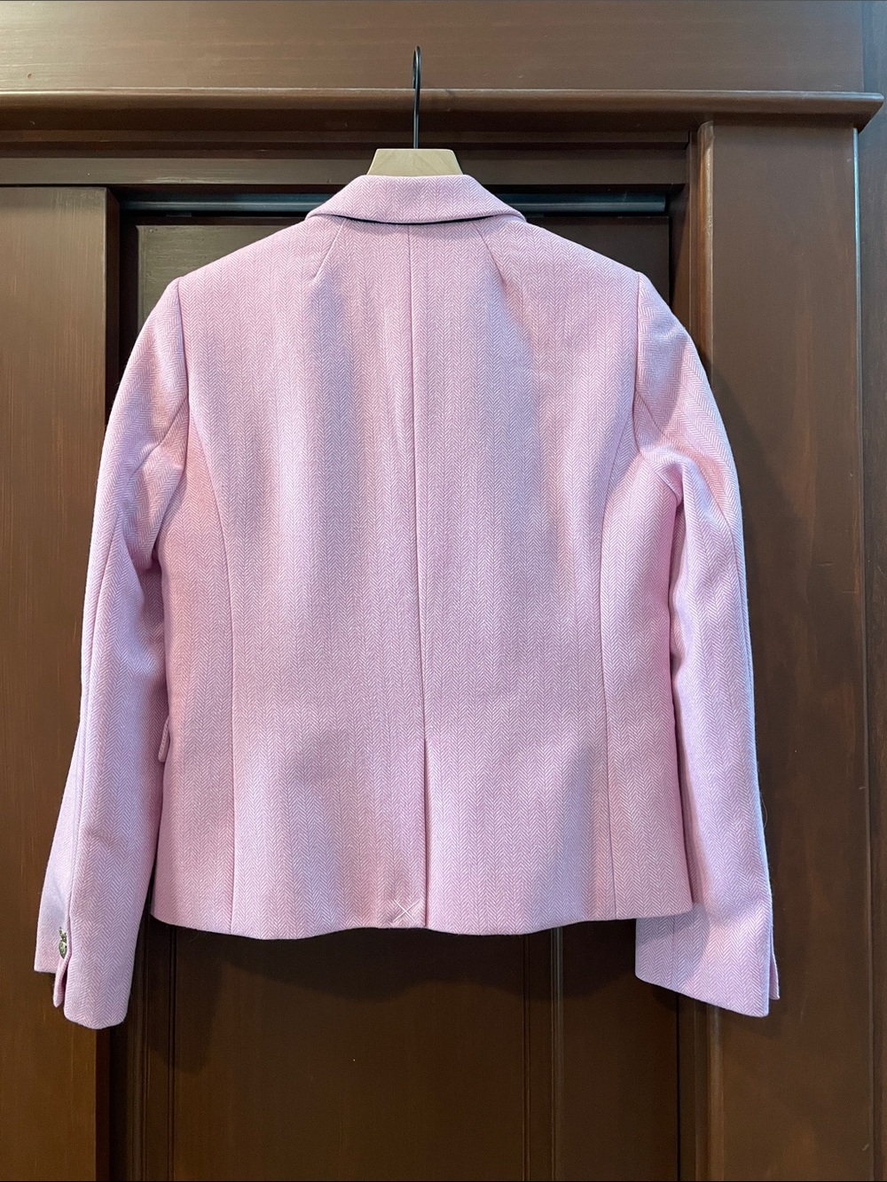 J. Crew Factory Schoolboy Pink Tailored Blazer with Gold Buttons size 6 NWT - Picture 3 of 8